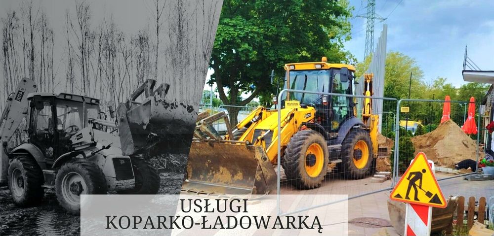 Usługi koparko-ładowarką / Prace Ziemne / Odśnieżanie