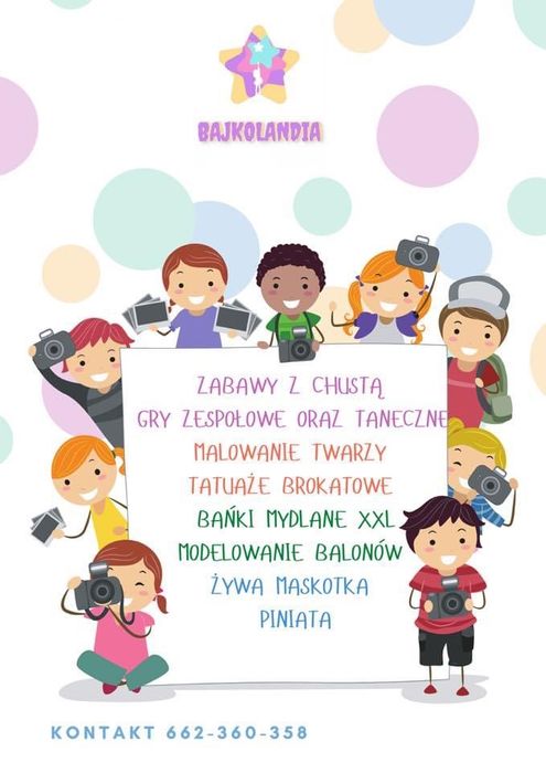 Animator dla dzieci, imprezy okolicznościowe RZESZOW/PODKARPACIE