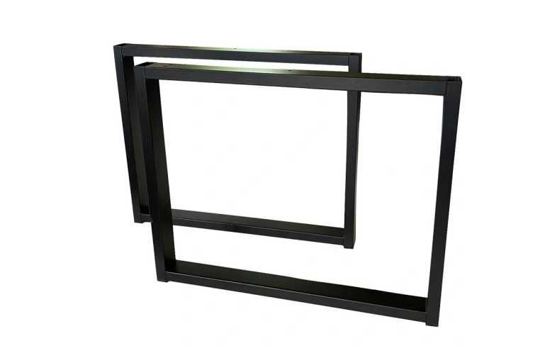 Nogi metalowe do stołu loft/industrial czarne 50x47cm 4x2 cm 2szt! * *