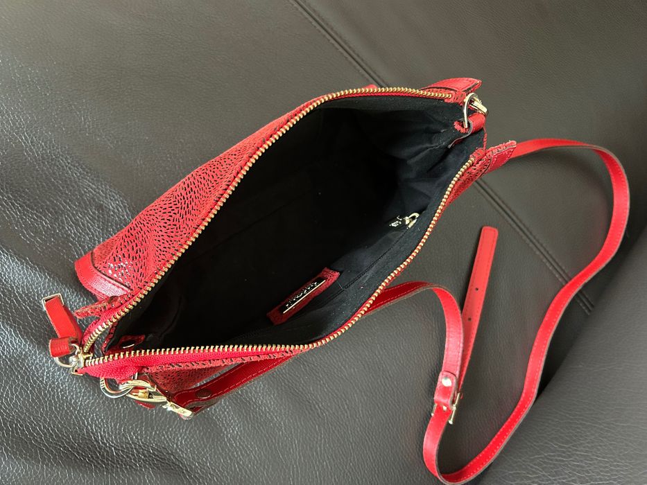 Torebka skórzana RipaniI Włochy w kolorze czerwonym