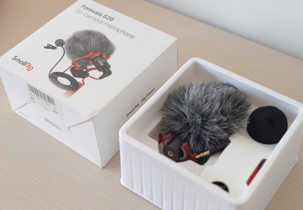 FOREVALA s20 on-camera microphone / Microfone de câmara