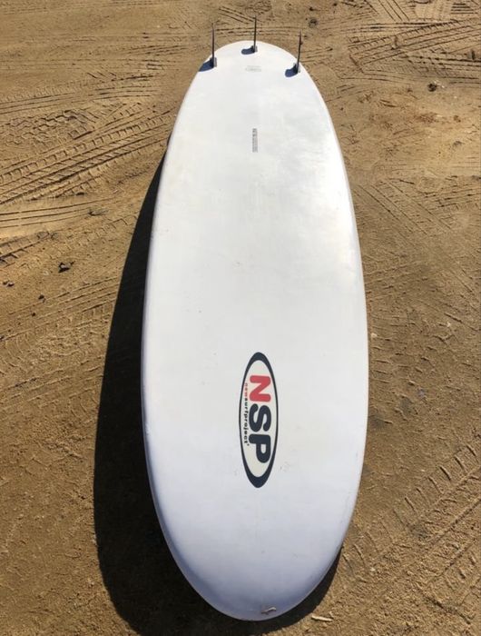 NSP 7’6 Epoxy Malibu Funboard + fato/saco/leash/wax