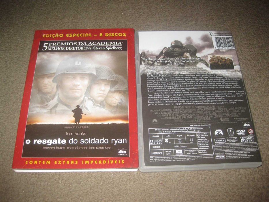 "O Resgate do Soldado Ryan" Tom Hanks/Edição Especial 2 DVDs/Slidepack