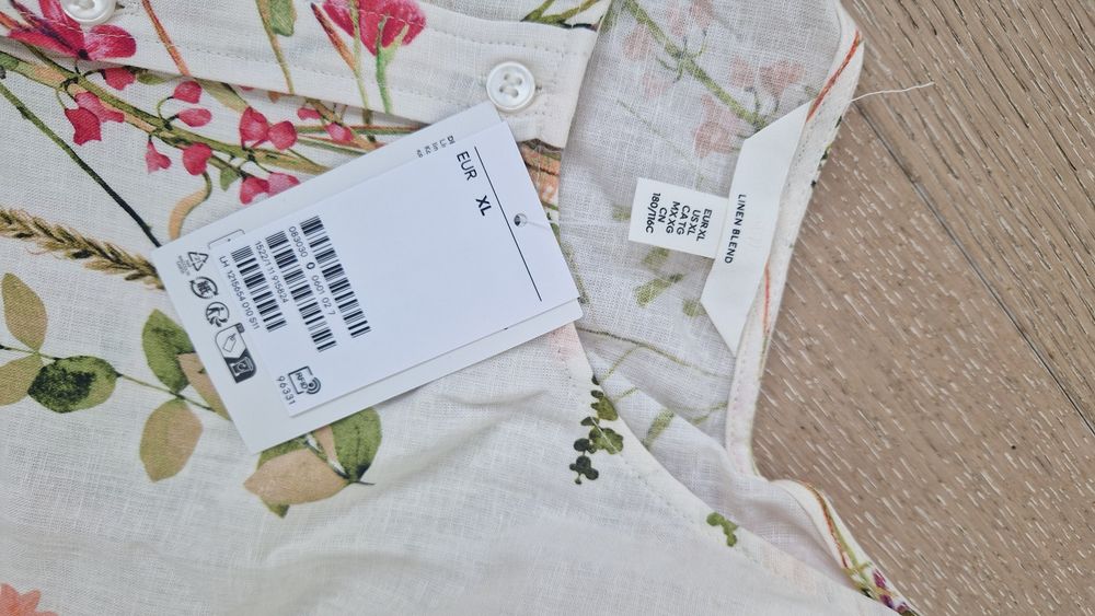 Piękna koszula lniana h&m rozm. XL