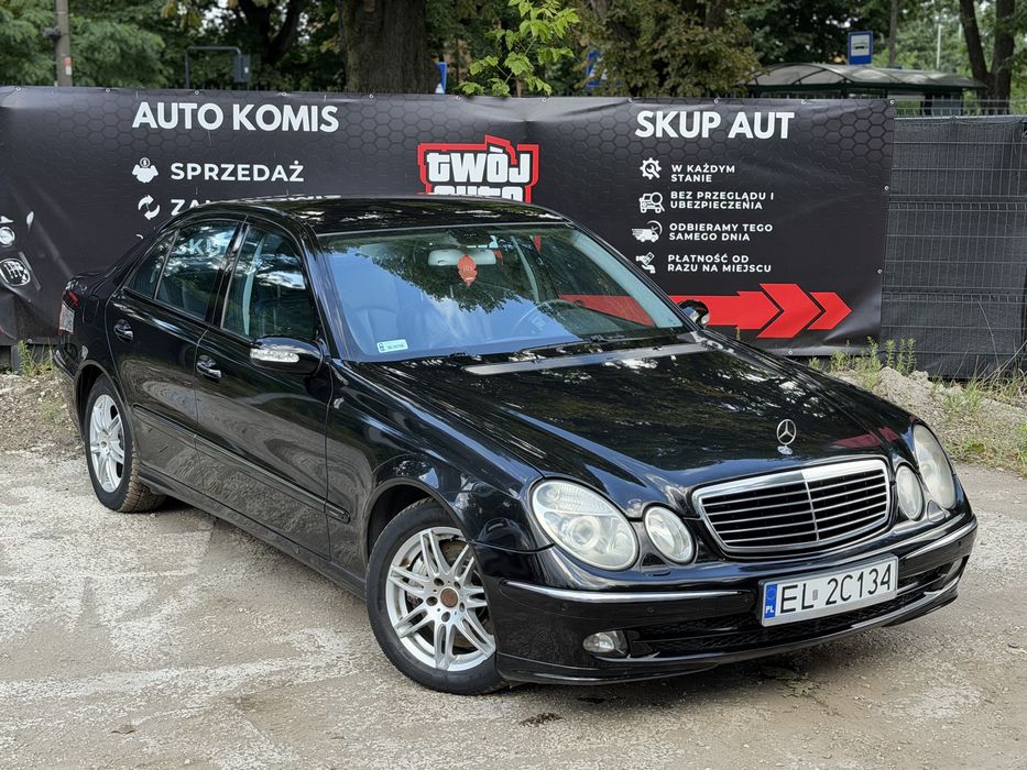 Mercedes-Benz E200 Kompressor LPG Automat Avantgarde 2005 Skóry Grzane Fotele Klima 2 Strefy Tempomat Butla 2030 Zadbany