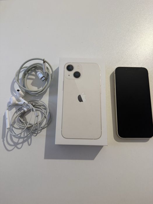 Iphone 13 mini 128 GB Idealny komplet  Biały