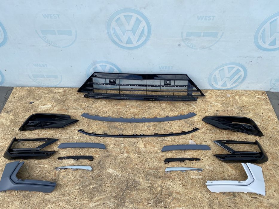 Vw Tiguan 5nn 5na rline р лайн молдинг накладка хром бампер комплект