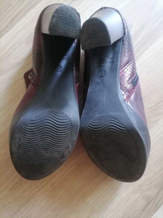 Skórzane botki Lasocki