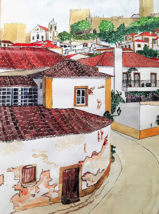 Várias pinturas de vários tamanhos, para venda.