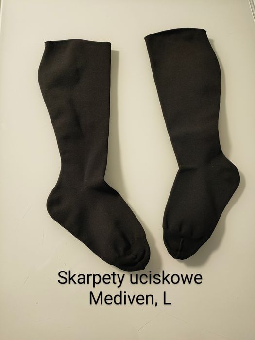 Mediven skarpety uciskowe L czarne nowe