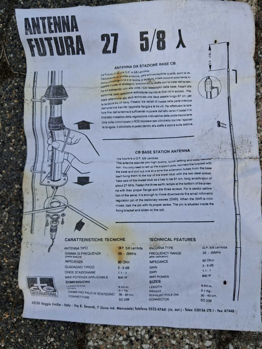 Antena CB 6,6m nowa