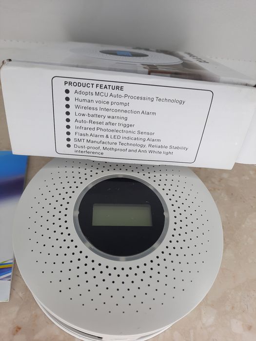 czujnik czadu dymu detektor nowy