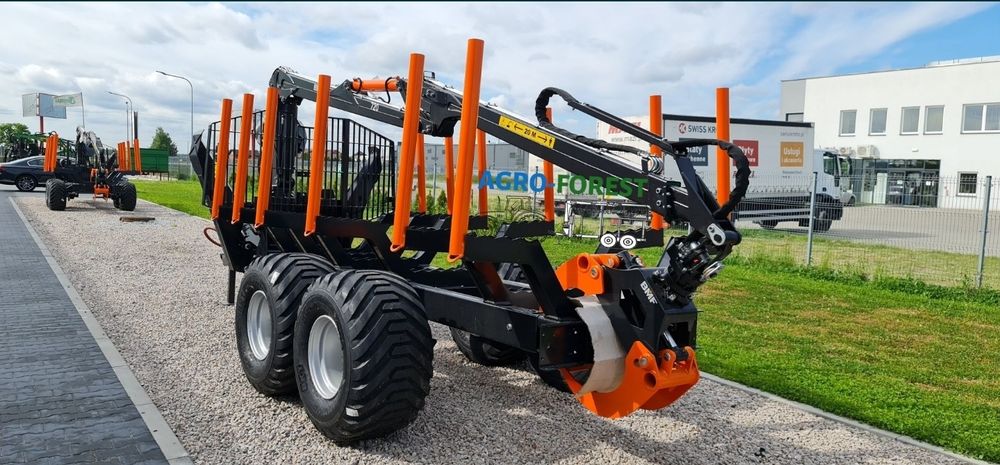 Nowa ! BMF10T2Pro720 Przyczepa Leśna Zrywkowa 10T 7.2m Leasing 24h