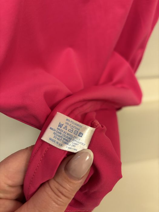 Rozowa bluzeczka odkryte plecy rekaw 3/4 asosa