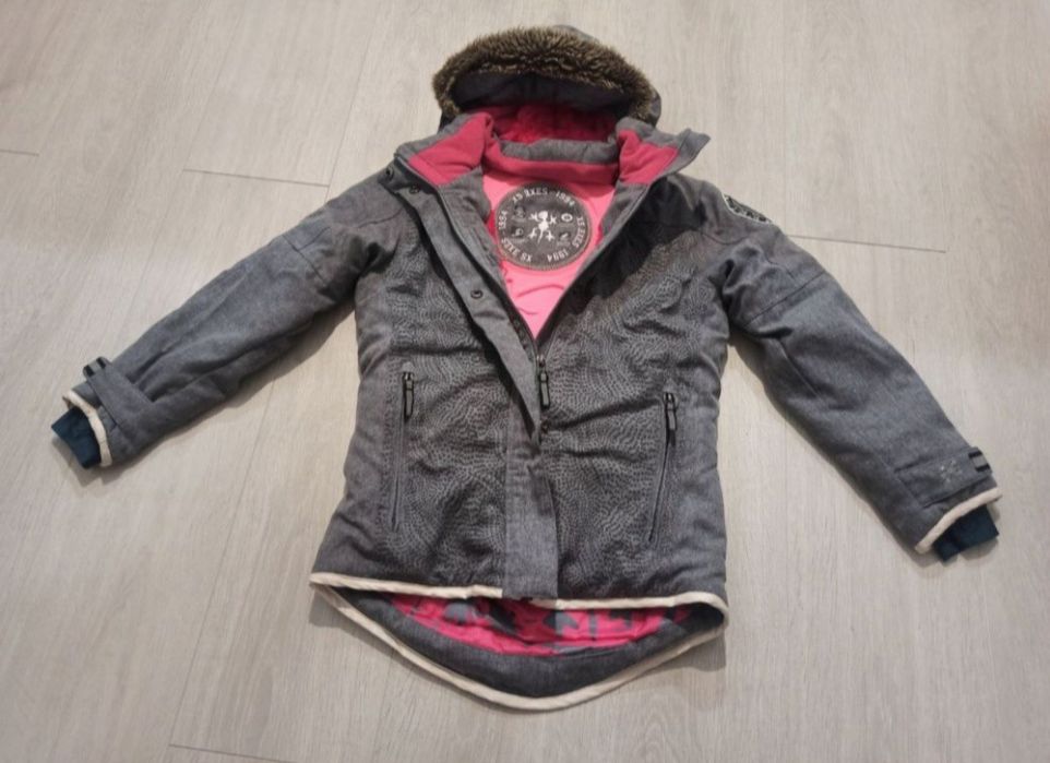 Kurtka zimowa  dla dziewczynki r. 140 narciarska