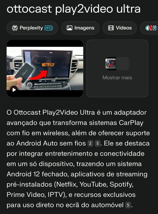 Android Auto Ottocast play2video ultra