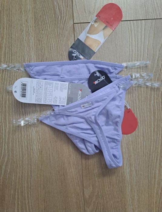 Stringi damskie Atlantic Arcado, rozmiar M, 3PACK