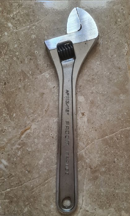 Chave Inglesa Ajustável  FACOM N⁰113 15" Original - Fabricada em França