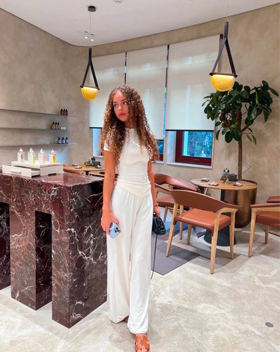 Жіночий костюм на весну/літо топ та штани, летний женский костюм