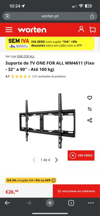 Televisao 55 polegadas + suporte