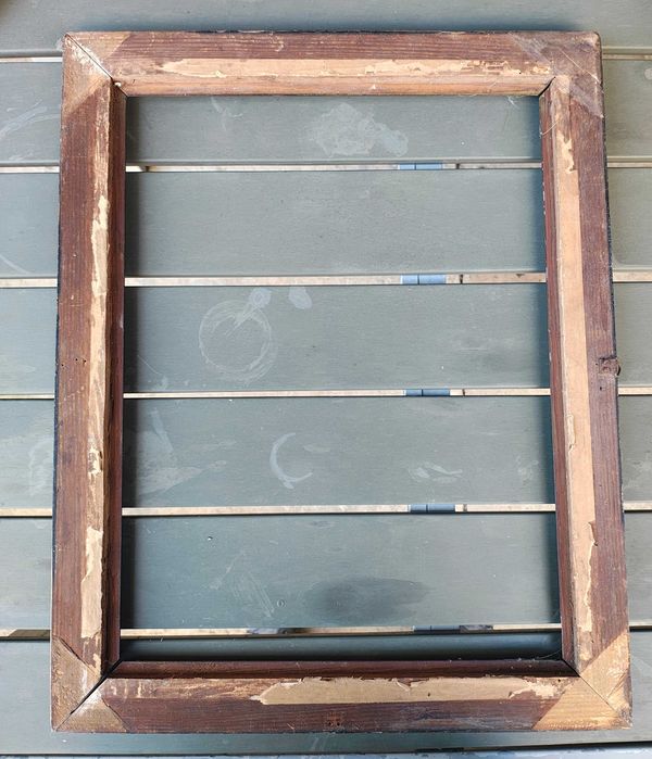 Stara duża rama drewno