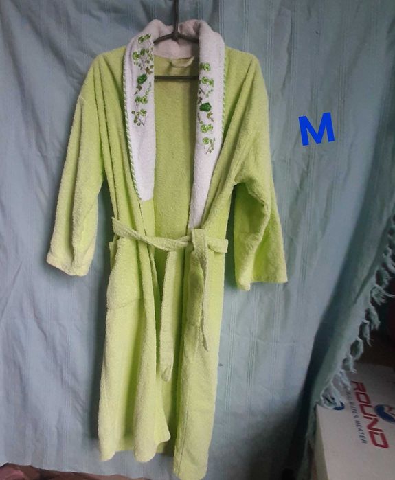 Халат белоснежный, махровый