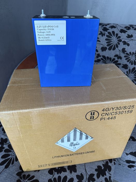 Lishen 314Ah 314 ah LiFePO4 акумулятор ячейка лішен лишен EVE