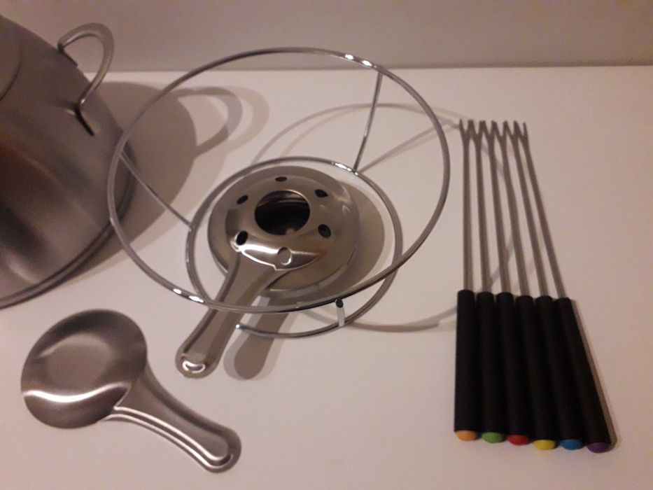 Fondue com lamparina