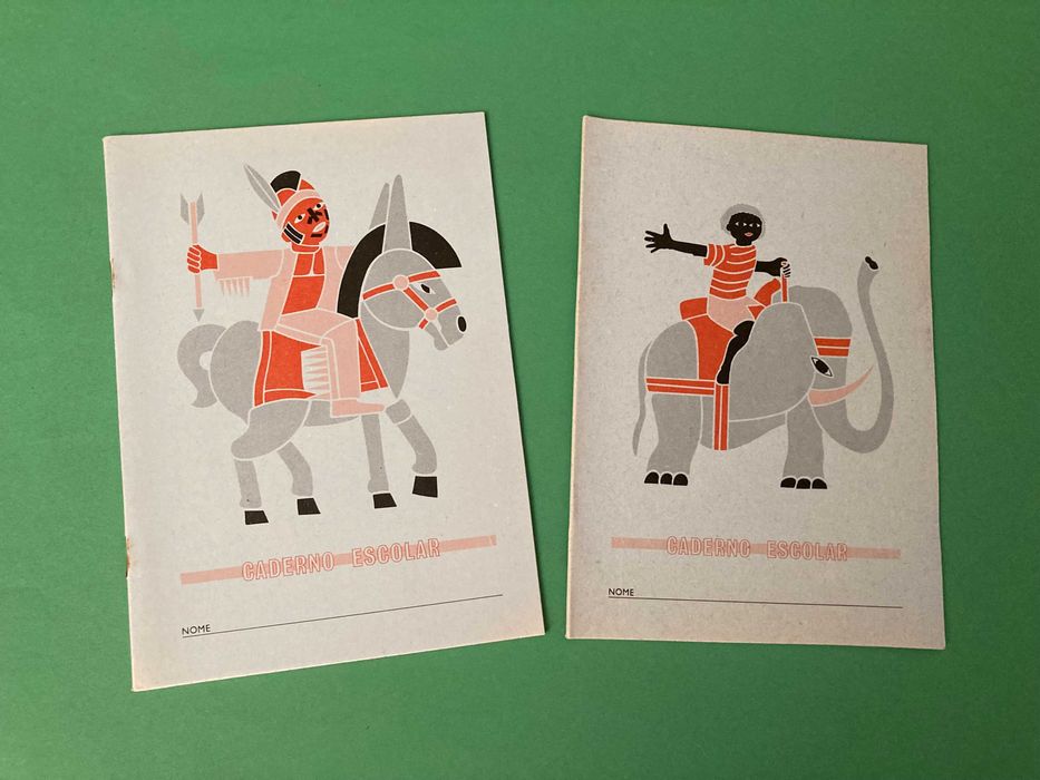 Colecção de 4 Cadernos Escolares O animal ao Serviço do Homem Anos 70