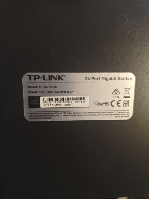 To link TL -SG1042D 24 porty switch