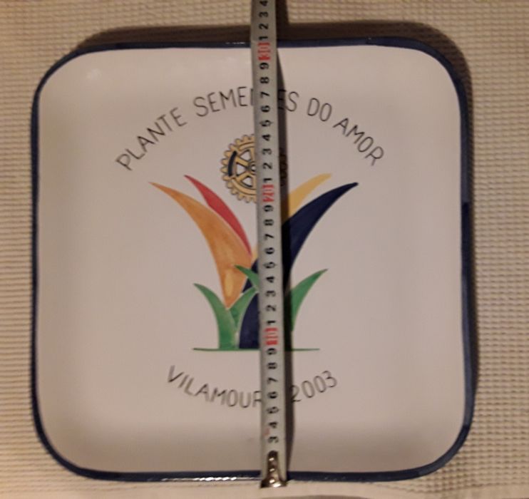 Prato cerâmico Rotary Plante Sementes do Amor, Vilamoura 2003