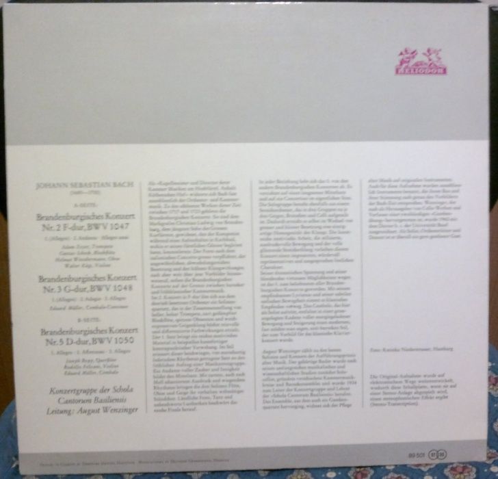 Koncerty brandenburskie-J.S.Bach Winyl 2LP