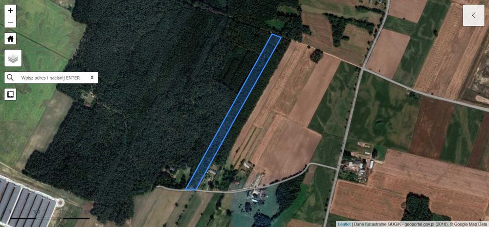 Sprzedam las mieszany 70 letni z działką budowlaną