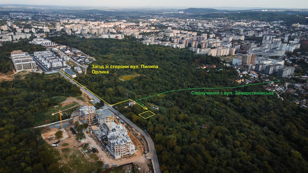 Земельна ділянка під забудову по вул. Пилипа Орлика