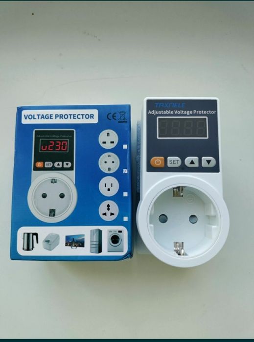 Защита от перепадов напряжения в розетку, реле напруги, барьер