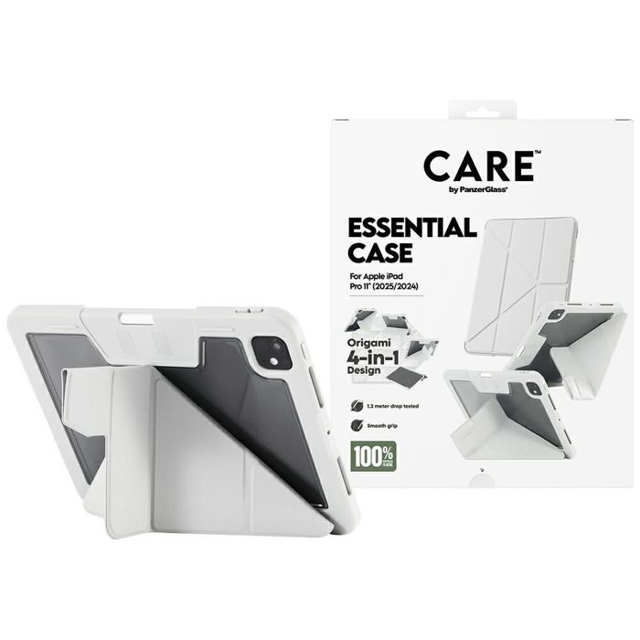 Etui Care by Panzer Glass Y fold do i Pad Pro 11" M4 2024 / M5 2025 jasno szary