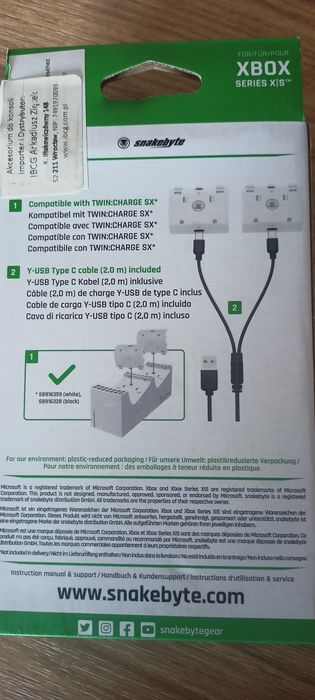 Xbox series X/S zestaw akumulatorów do kontrolerów.