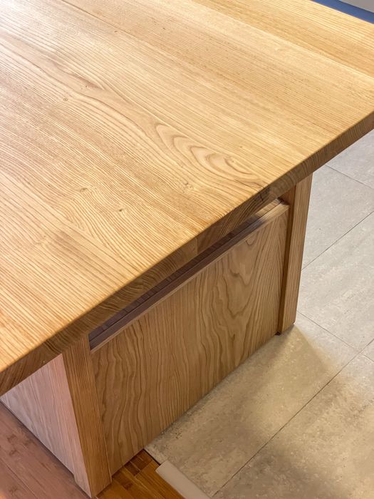 Tampo de cozinha de madeira maciça