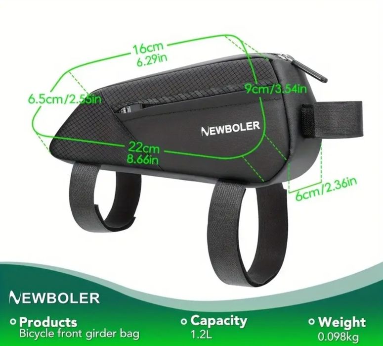 Bolsa para quadro bicicleta