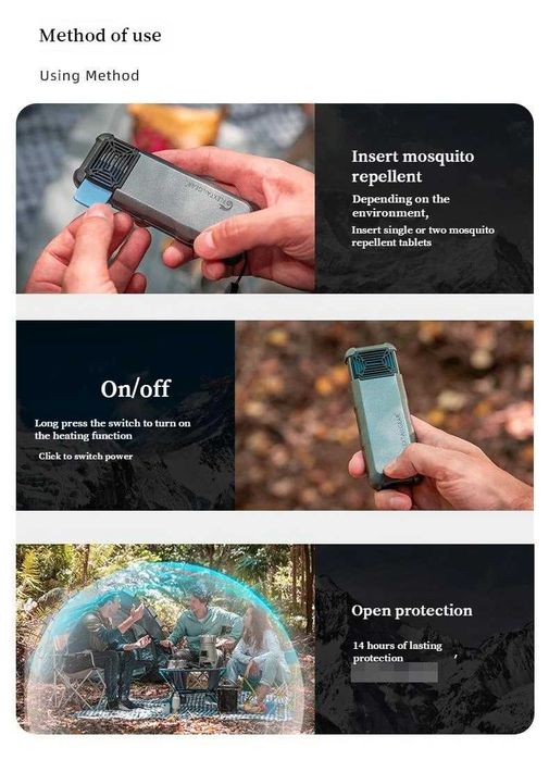 Powerbank 9600mAh Flextail Max Repel Przenośny Odstraszacz Komarów