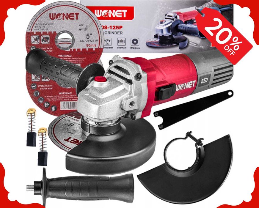 Nowa SZLIFIERKA KĄTOWA Kątówka Diax Elektryczna 850W 125mm (-20%)