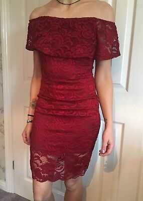 Кружевное платье с рюшем и открытыми плечами selеct XL uk 18 наш 52-54