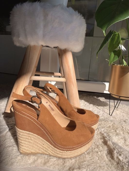 Buty sandały na koturnie Jennifer&Jennifer