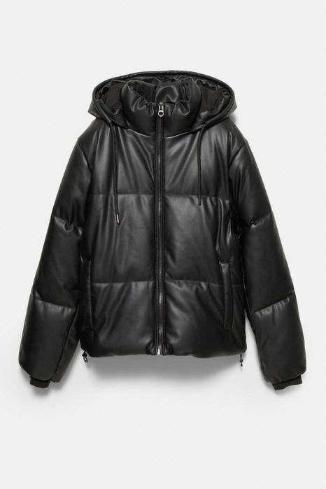 Стьобана куртка зі штучної шкіри s l