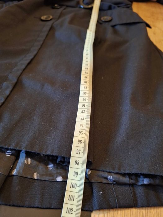 H&M Płaszcz trencz roz 38/40 oladna mocna czerń