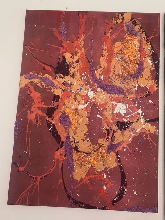Ręcznie malowany Obraz-abstrakcja *Sylwester* 70x50