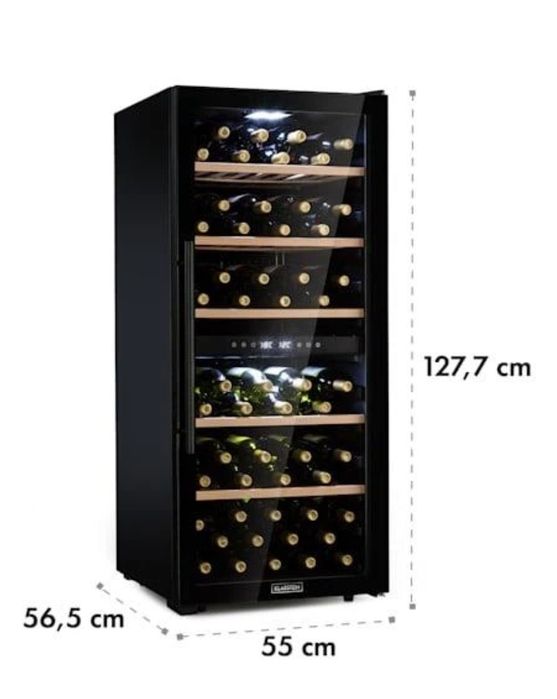 Lodówka chłodziarka do wina 102 butelki pojemności