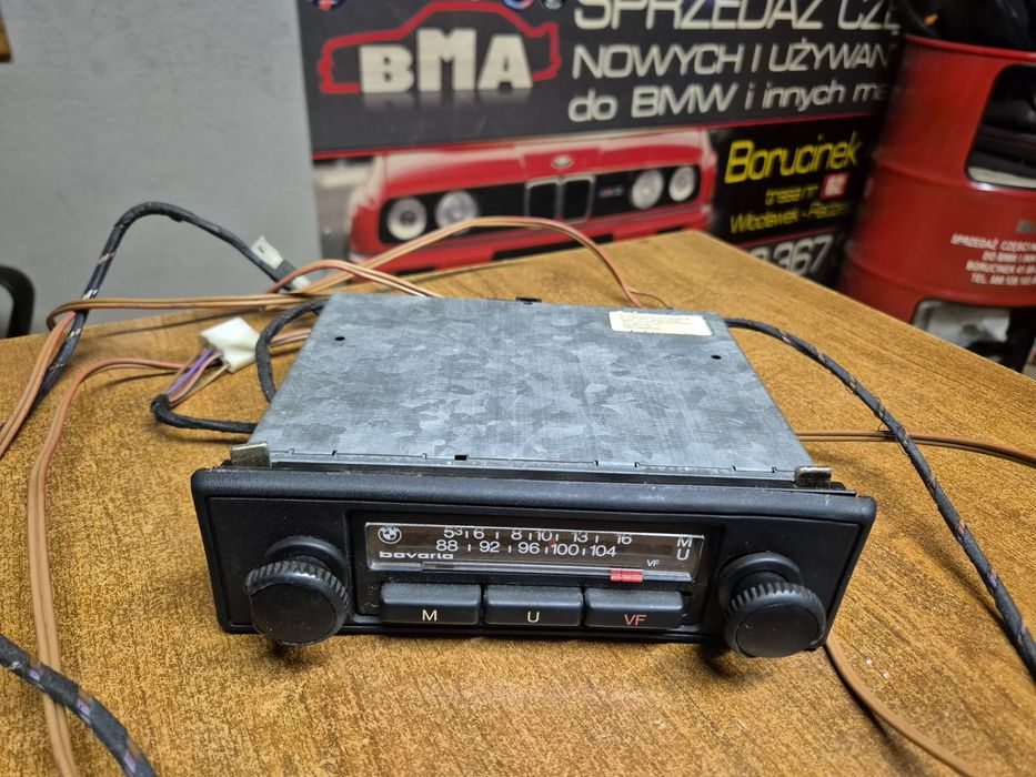 BMW E12 E24 E21 E30 Radio Bawaria Stereo Vintage Blaupunkt Radio do Klasyka z lat 80tych