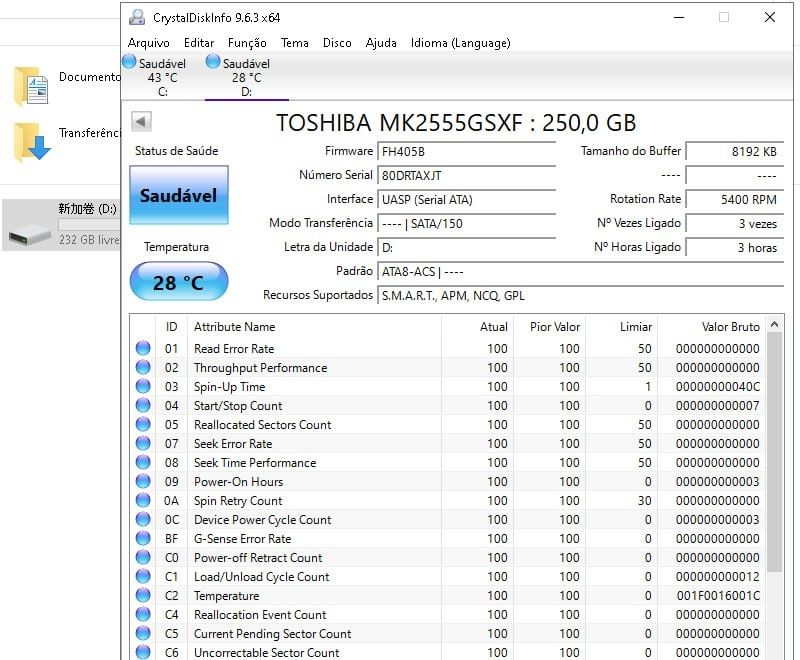 250GB Disco Externo Hard Drive HHD USB 3.0 PC Mac Linux Portátil etc