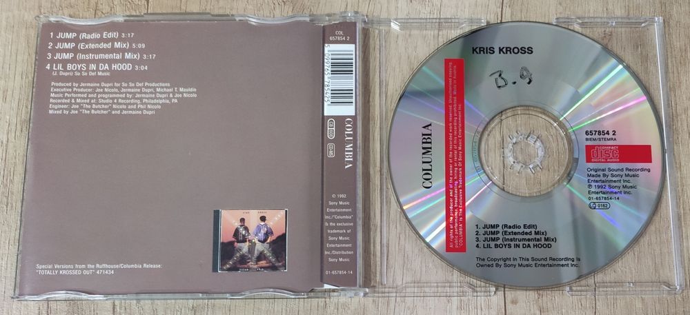 KRIS KROSS Jump CD singiel 1992 stan DB+ klasyk